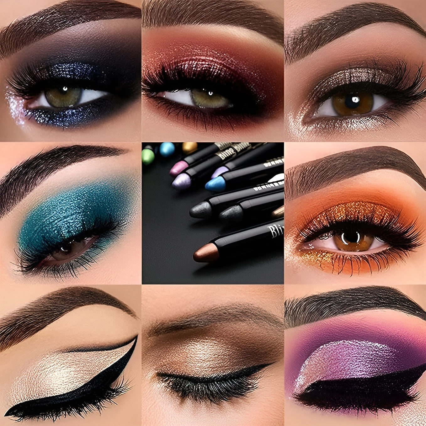Lápiz de sombra de ojos con brillo