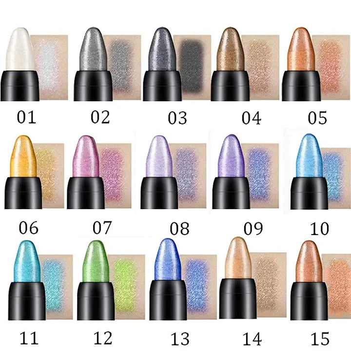 Lápiz de sombra de ojos con brillo