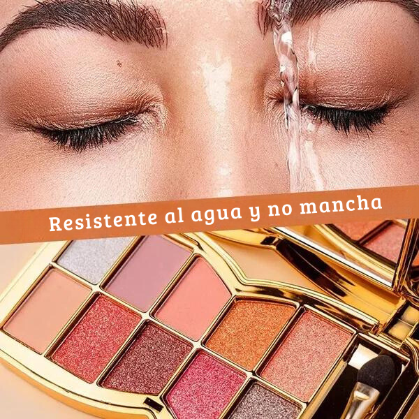 Paleta de sombras de ojos con brillo de 10 colores (Oferta2x1)